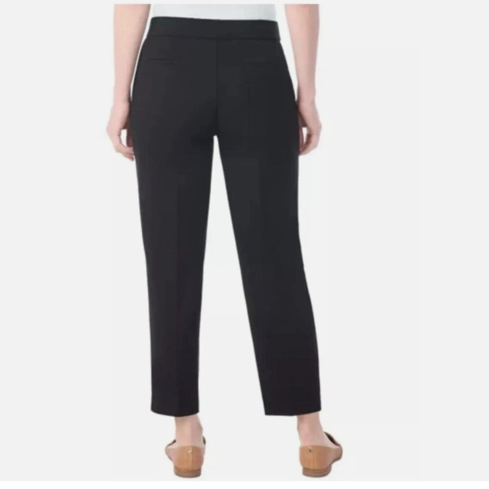 Hilary Radley Women  Mid Rise Slim Leg Pull On Pant, Black - Picture 3 of 3